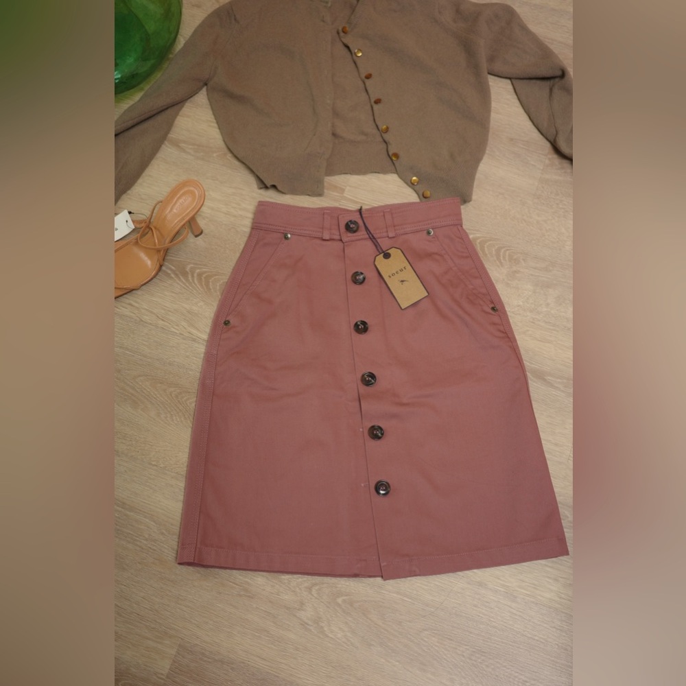 SOEUR Skirt 100% Cotton pink/ peach NWT